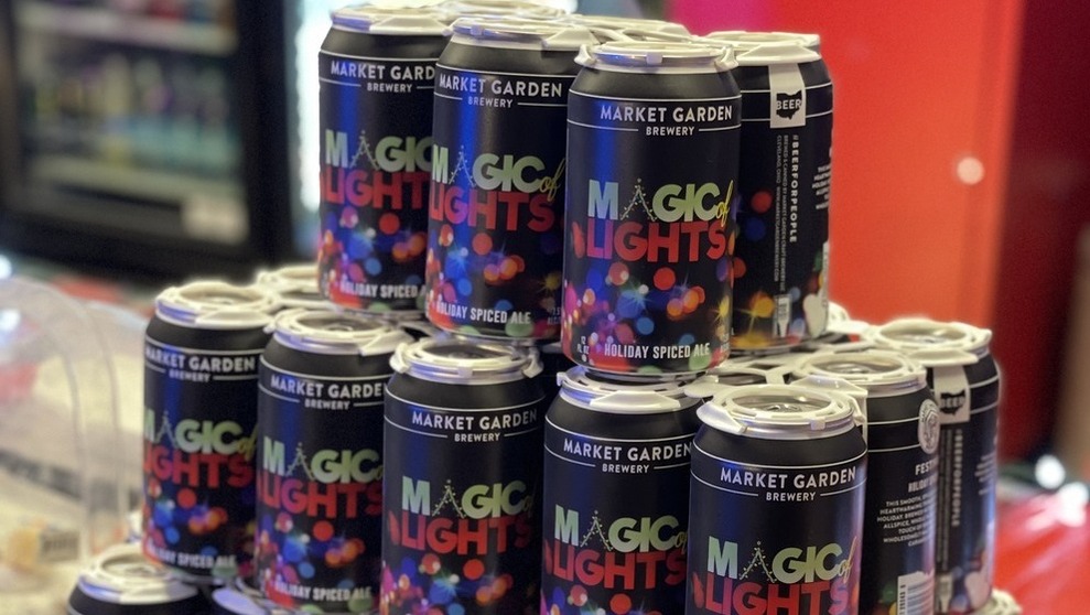 Enjoy a festive Magic of Lights holiday spiced ale.